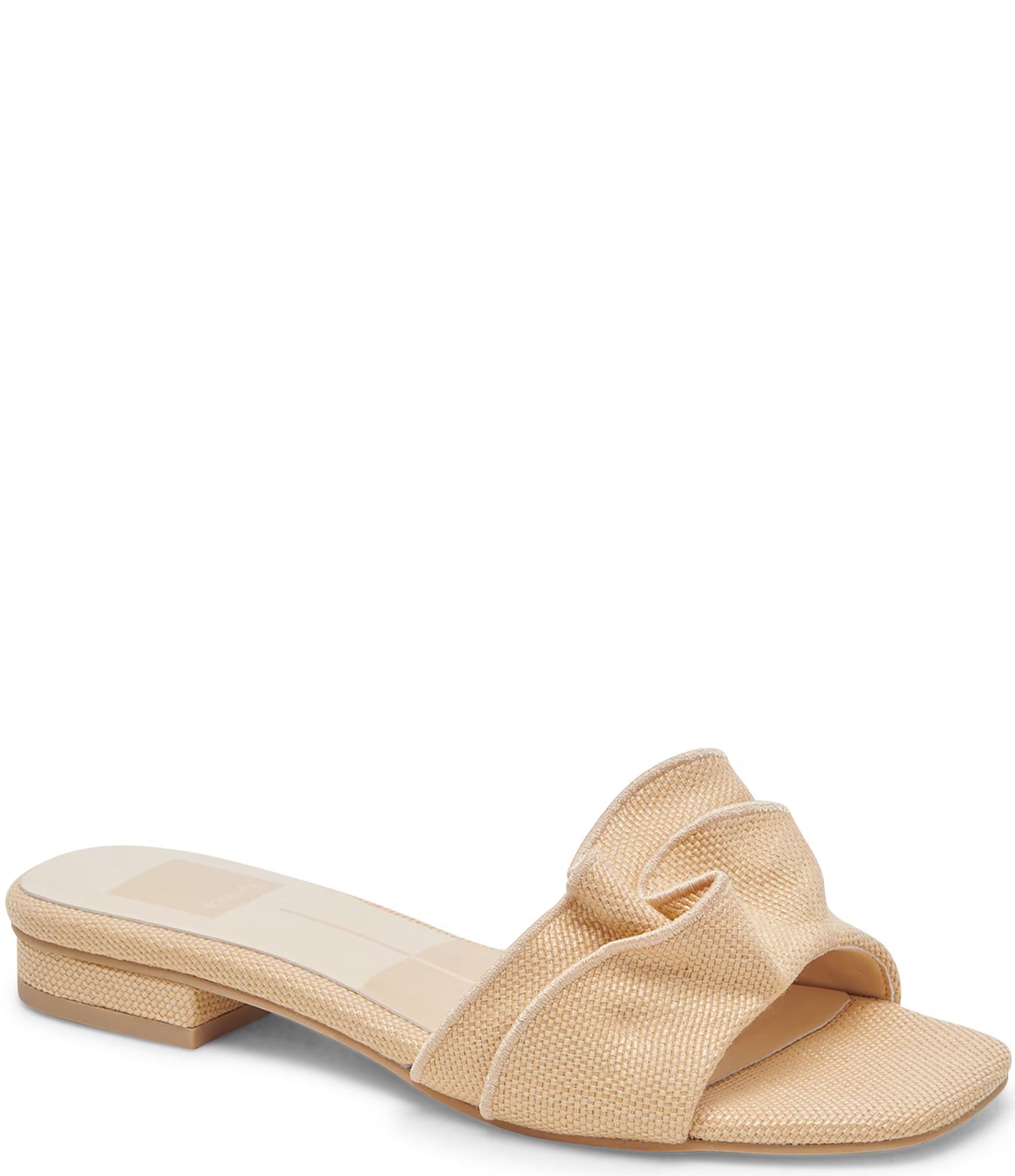 Alumni Raffia Ruffle Sandals | Dillard's