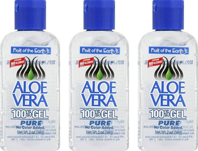 Fruit of the Earth Aloe Vera Gel, 2 oz (56 g) (Bundle of 3) | Amazon (US)