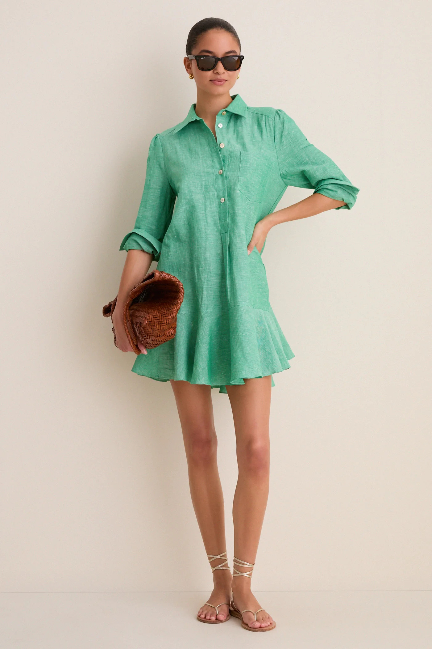 Sea Green Callahan Shirt Dress | Tuckernuck (US)