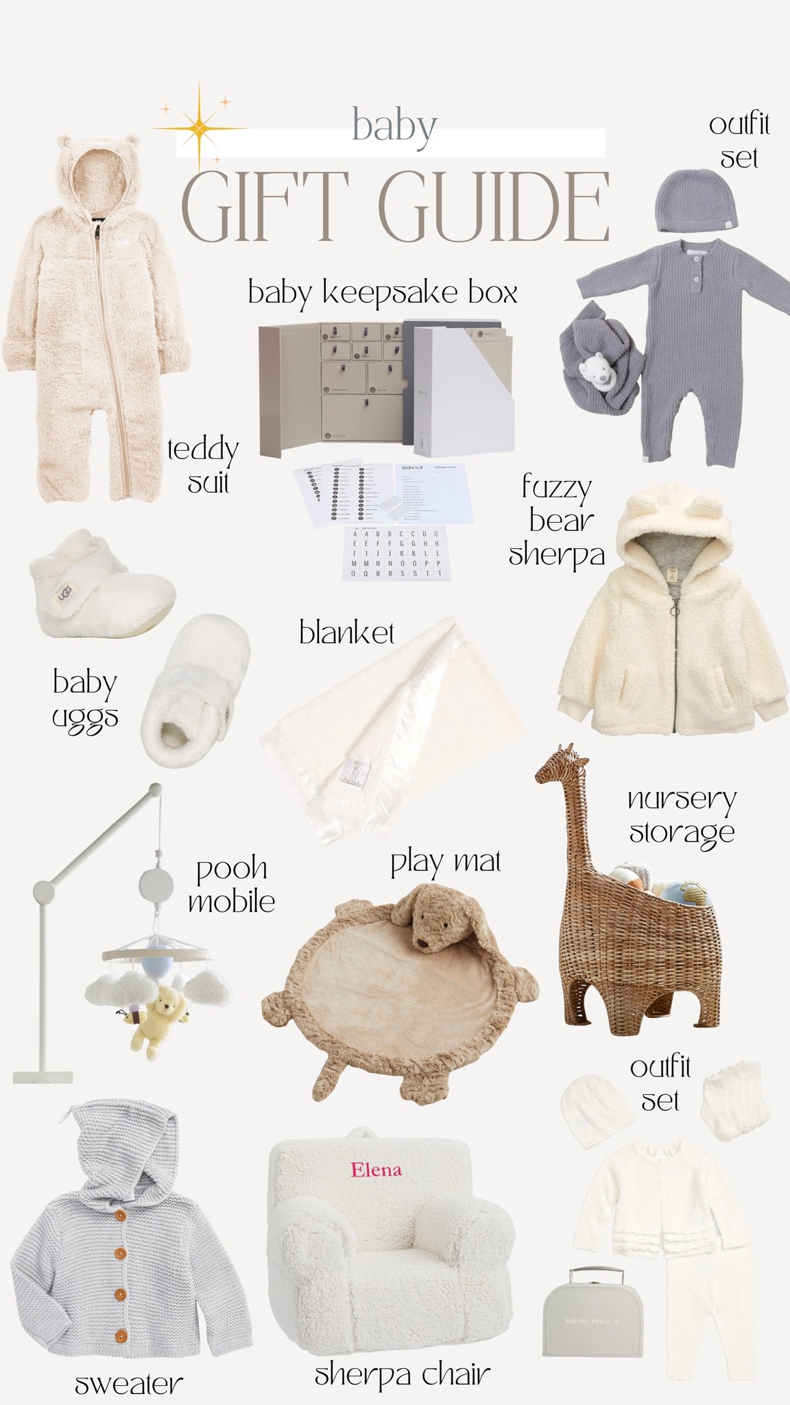 2022 holiday gift guide ideas for baby play Matt baby outfits, baby UGGs, Sherpa, Pooh Bear, mobile nursery storage

#LTKHoliday #LTKSeasonal #LTKbaby