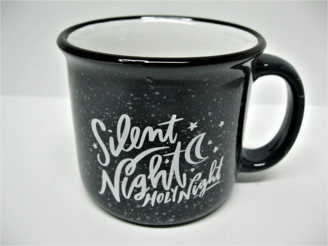 Vintage Christmas Mug, Silent Night, Holy Night Mug, Large Holiday Coffee Mug - Etsy | Etsy (US)