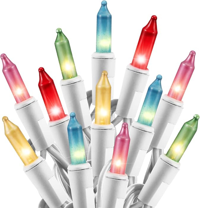 Easter Decorations Mini String Lights - 26.5 feet 100 Count Mini Light Set on White Wire Plug in ... | Amazon (US)