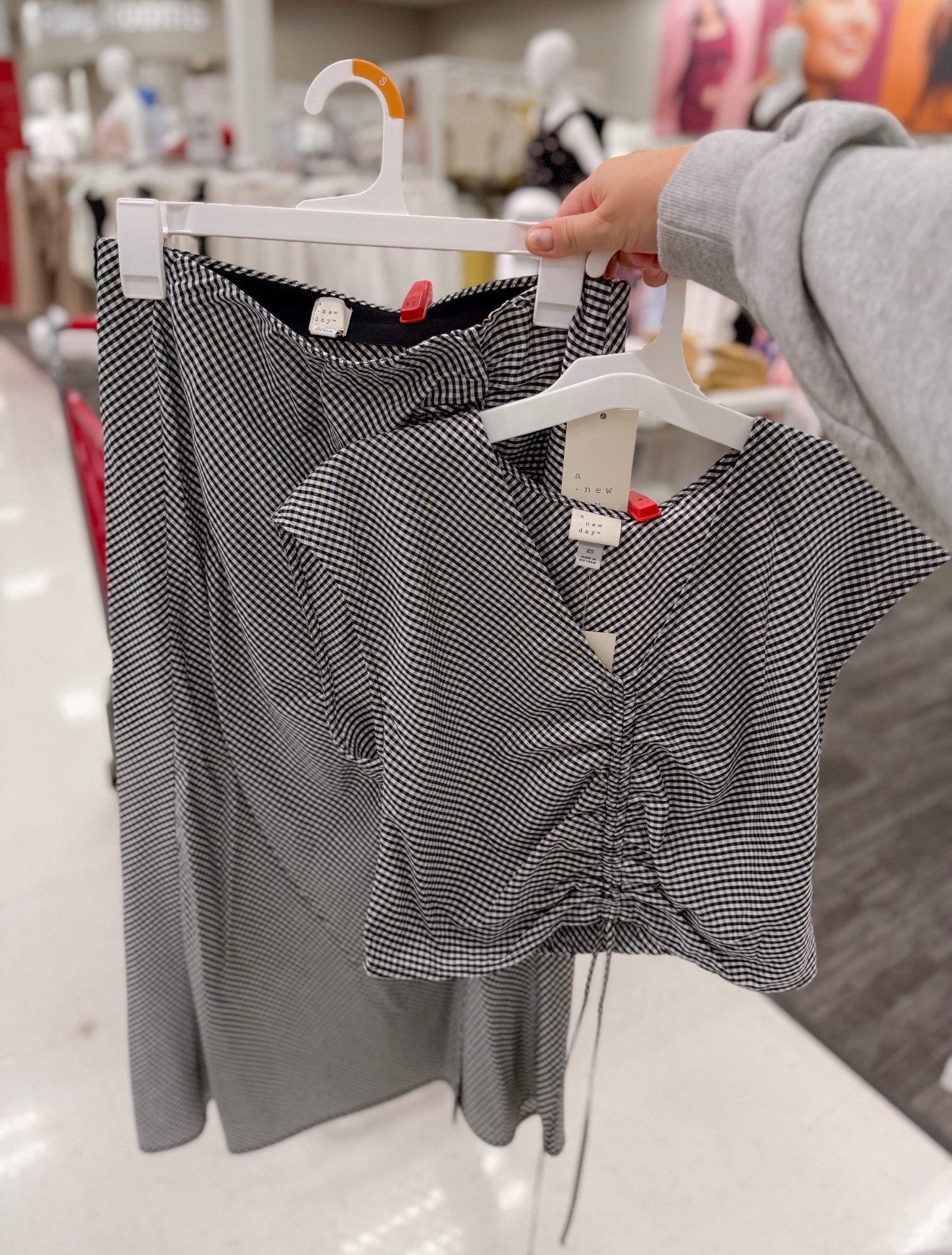 Tie top and midi skirt from A New Day at Target! 

#LTKootd #LTKgrwm #LTKBeauty