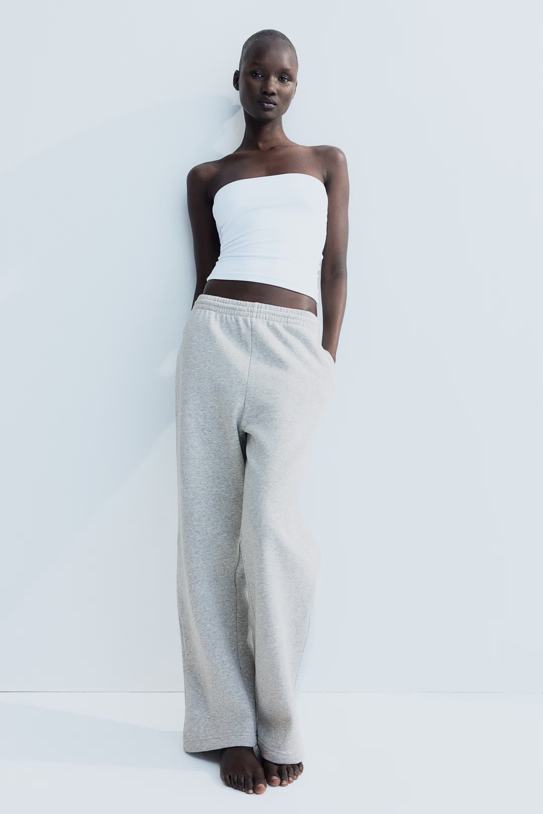 Sweatpants - Light gray melange - Ladies | H&M US | H&M (US + CA)