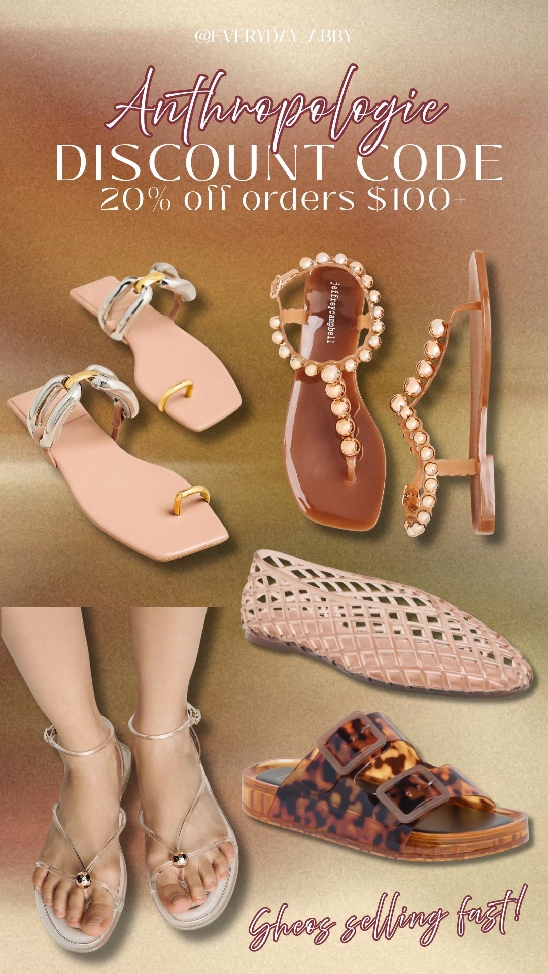 Use my code ABBY20 for 20% these best selling sandals from Anthropologie! Which ones are you grabbing!? 🤩

#LTKgrwm #LTKootd