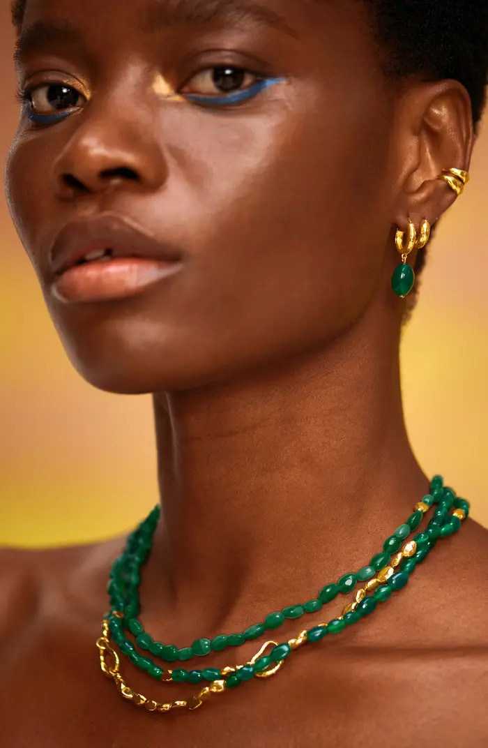 Rio Stone Huggie Drop Earrings | Nordstrom