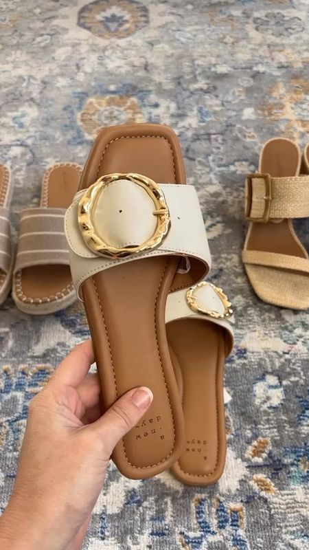 Target sandals for spring and summer! Love the gold buckets and their memory foam! 

Workwear, work outfit, sandals, sandal, vacation outfits, work shoes, work wear, business casual, beach sandals

#LTKworkwear #LTKxTarget #LTKsalealert