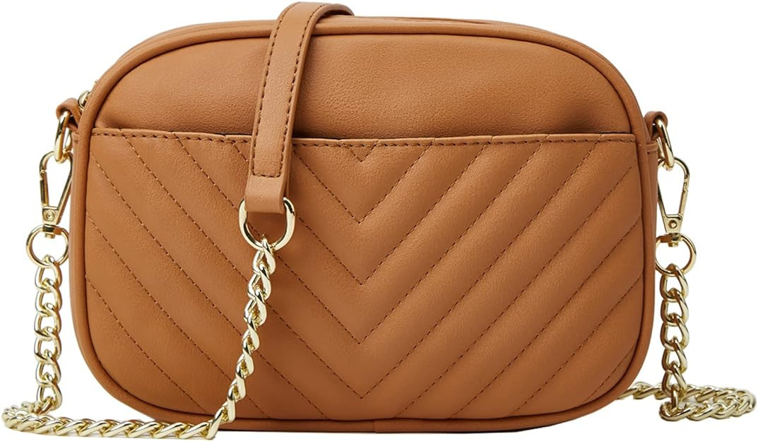 Rexmore Crossbody Purse Bag with Chain Strap,Lightweight Vegan Leather Shoulder Purse for women | Amazon (US)