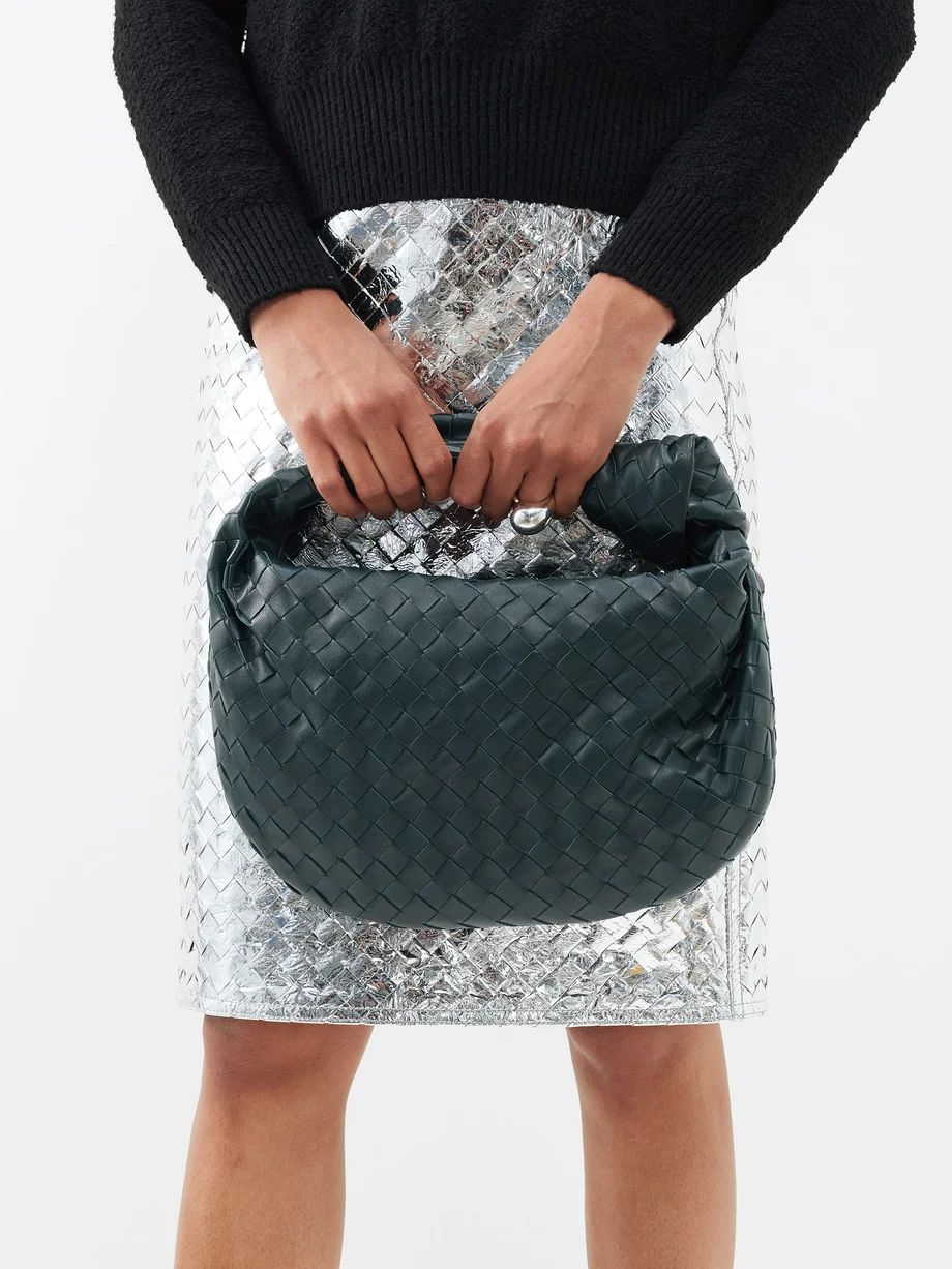 Jodie Teen Intrecciato-leather shoulder bag | Bottega Veneta | Matches (UK)