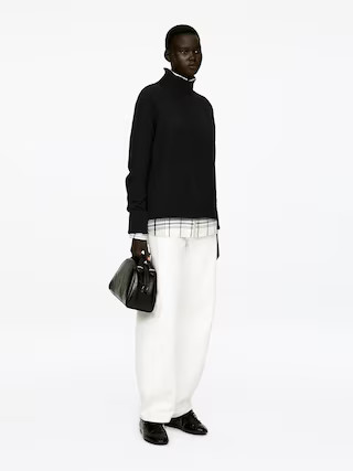 Roll-Neck Wool Jumper – Black – Women – ARKET GB | Arket UK