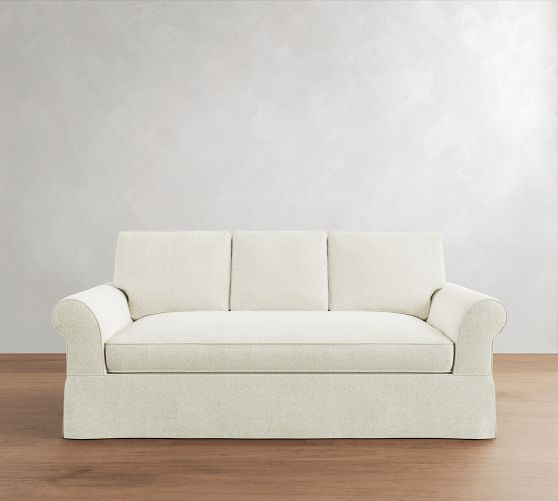 PB Comfort Roll Arm Slipcovered Sofa (68"-120") | Pottery Barn (US)