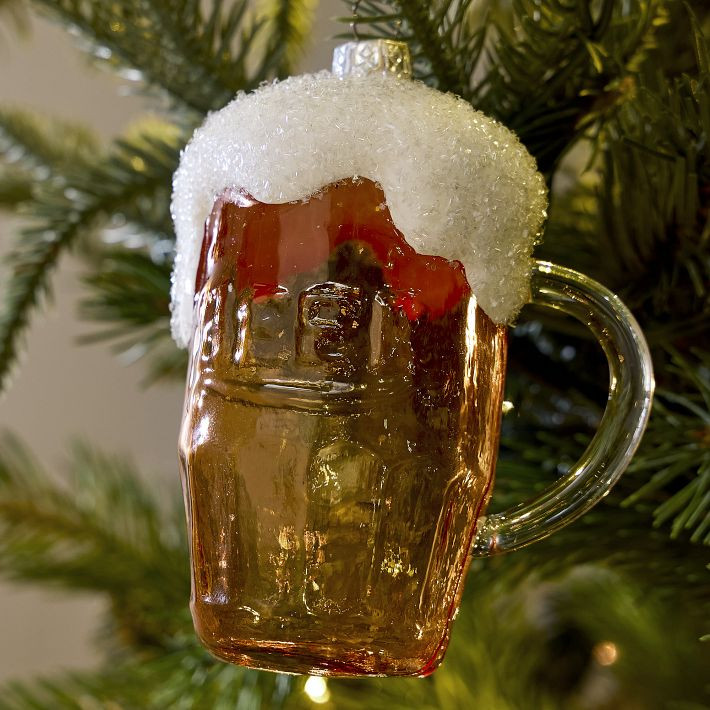 Glass Beer Mug Ornament | West Elm CA