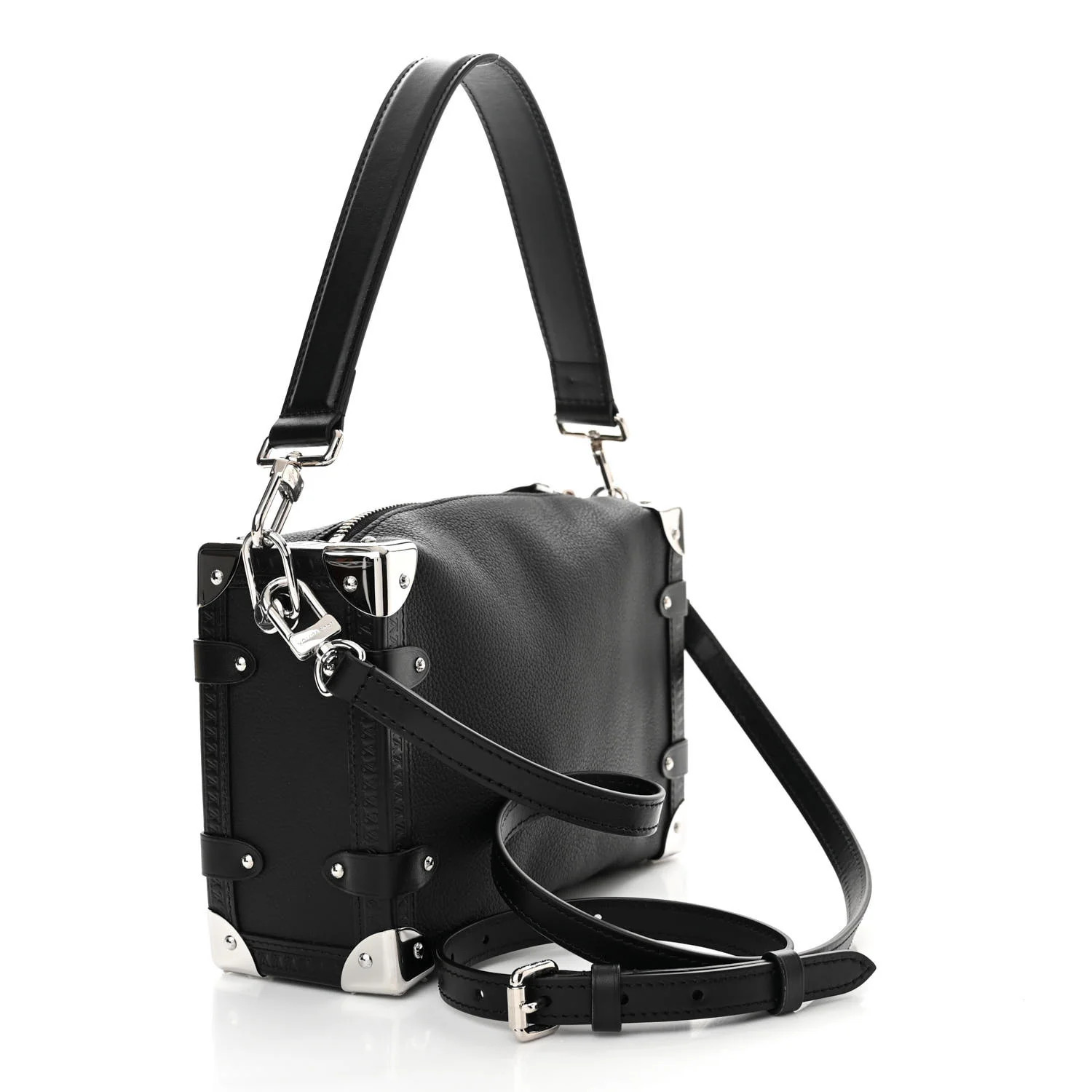 Calfskin Side Trunk MM Black | FASHIONPHILE (US)