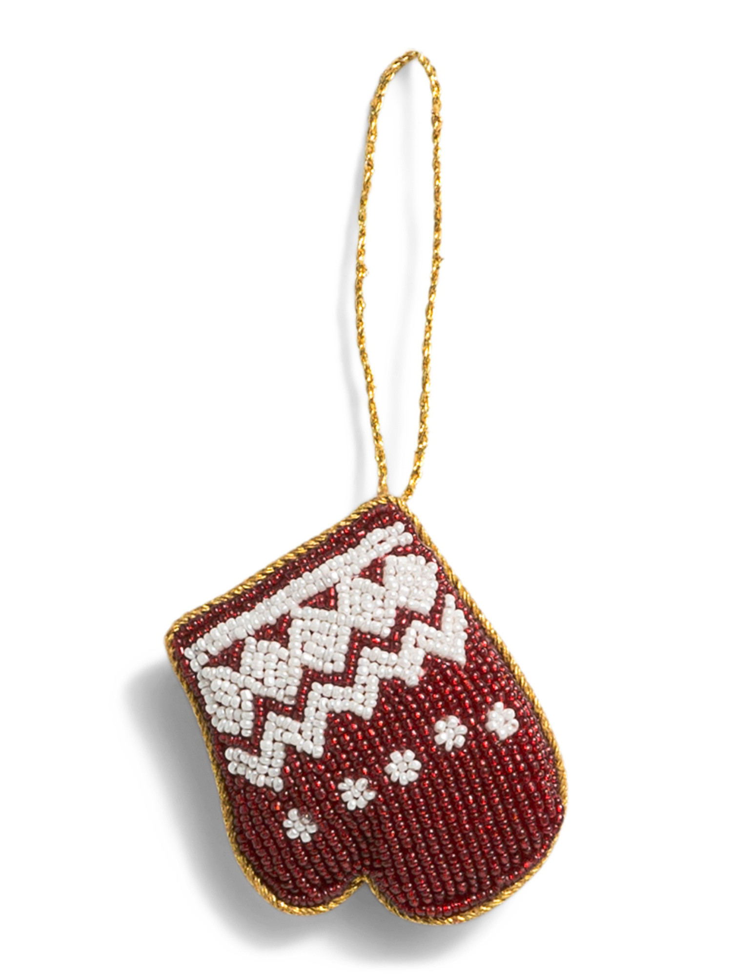 Mitten Hand Beaded Ornament | TJ Maxx