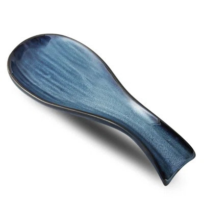 Ceramic Spoon Rest For Stove Top, Porcelain Spoon Holder For Kitchen Counter Cooking Utensil Home Decor, Navy | Wayfair North America