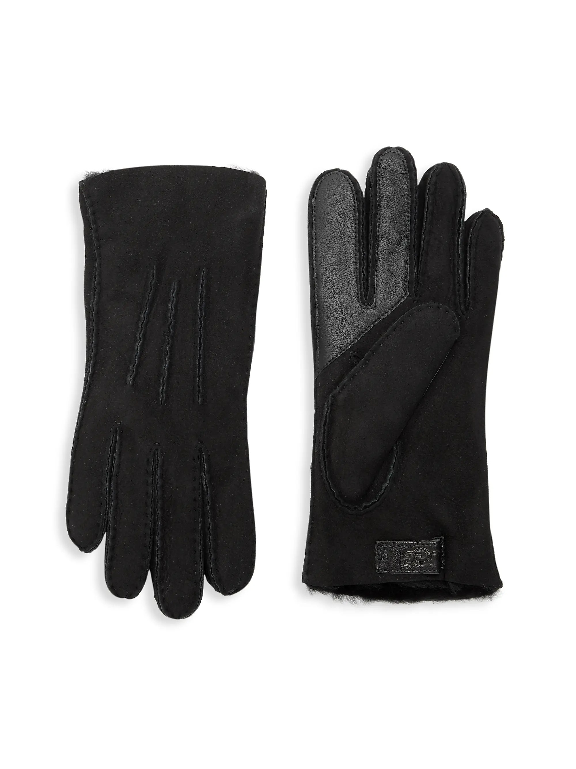 Contrast Sheepskin Touch Tech Gloves | Saks Fifth Avenue