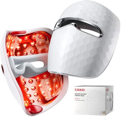 Ulike ReGlow LED Light Therapy Mask, Red Light Therapy for Face, 4 Modes with Red, Blue, Yellow &... | Amazon (US)