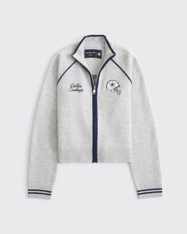 Dallas Cowboys Mockneck Zipper Cardigan | Abercrombie & Fitch (US)