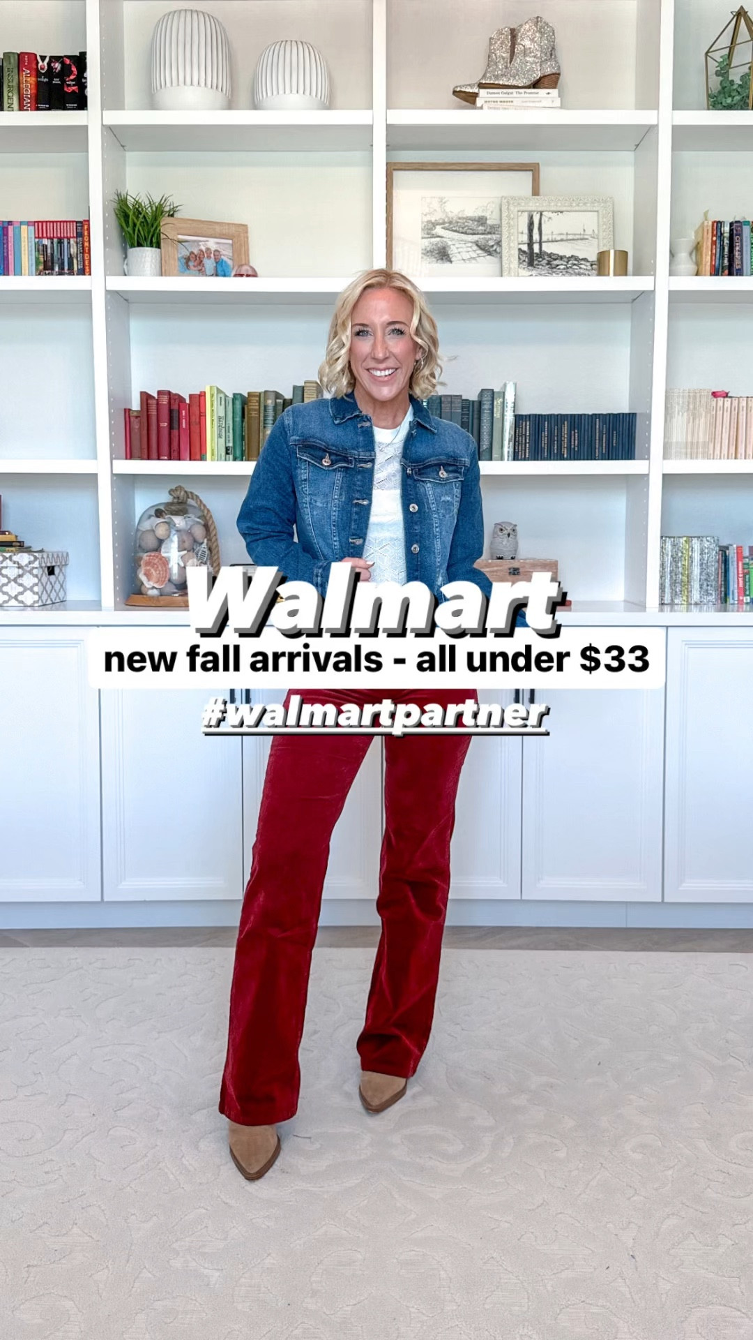 Walmart new arrivals 
(@walmart #walmartpartner #walmartmusthaves)
- all from the Jessica Simpson line & all under $33.
1. Corduroy bootcut pants - size 2. $26.50.
2. Floral patchwork top - size XS. Has elastic at the bottom with a cropped fit. $26.
3. Embroidered floral jean jacket - size XS. $32.50.
4. Crochet tee - size XS. Soft, comes in other colors and includes the cami. $19.
5. Fitted flare jeans - size 2. Color: Woodstock. $24.50.
6. Flutter top - size XS. Lightweight. $22.
7. Floral short sleeve mini dress - size XS. Fits great. Zipper up the back. $30.
8. Blue short sleeve mini dress - size XS. Same style as the floral one, but fits bigger (almost like they mis-labeled it & it is actually a size up). $30.
* Dress from beginning - size XS.

#LTKSeasonal #LTKFindsUnder50 #LTKVideo