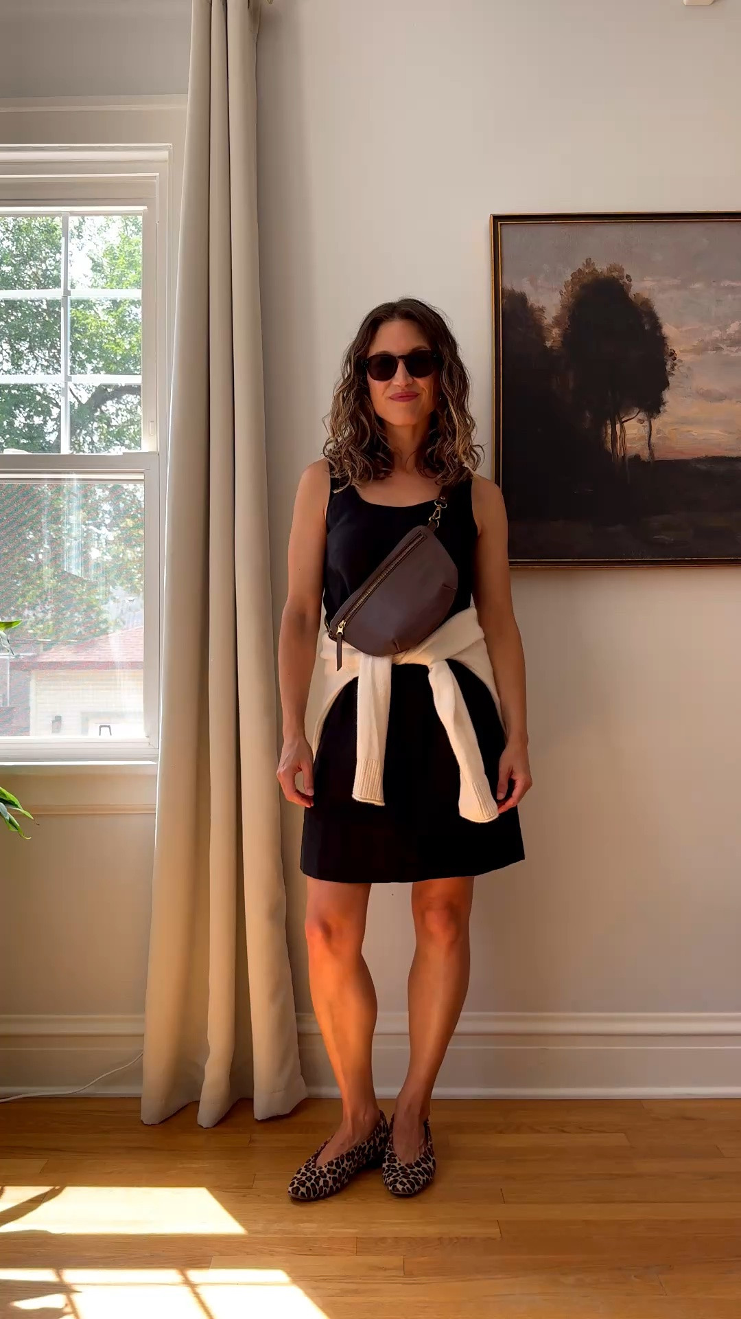 Mocha Sling Bag Stying

Madewell dress, limited sizing, similar linked. Quince sweater, XS, TTS. Sèzane flats. Abby Alley sling bag, ASHLEYR15 for 15% off. Quince sunglasses.

#LTKOver40 #LTKSeasonal