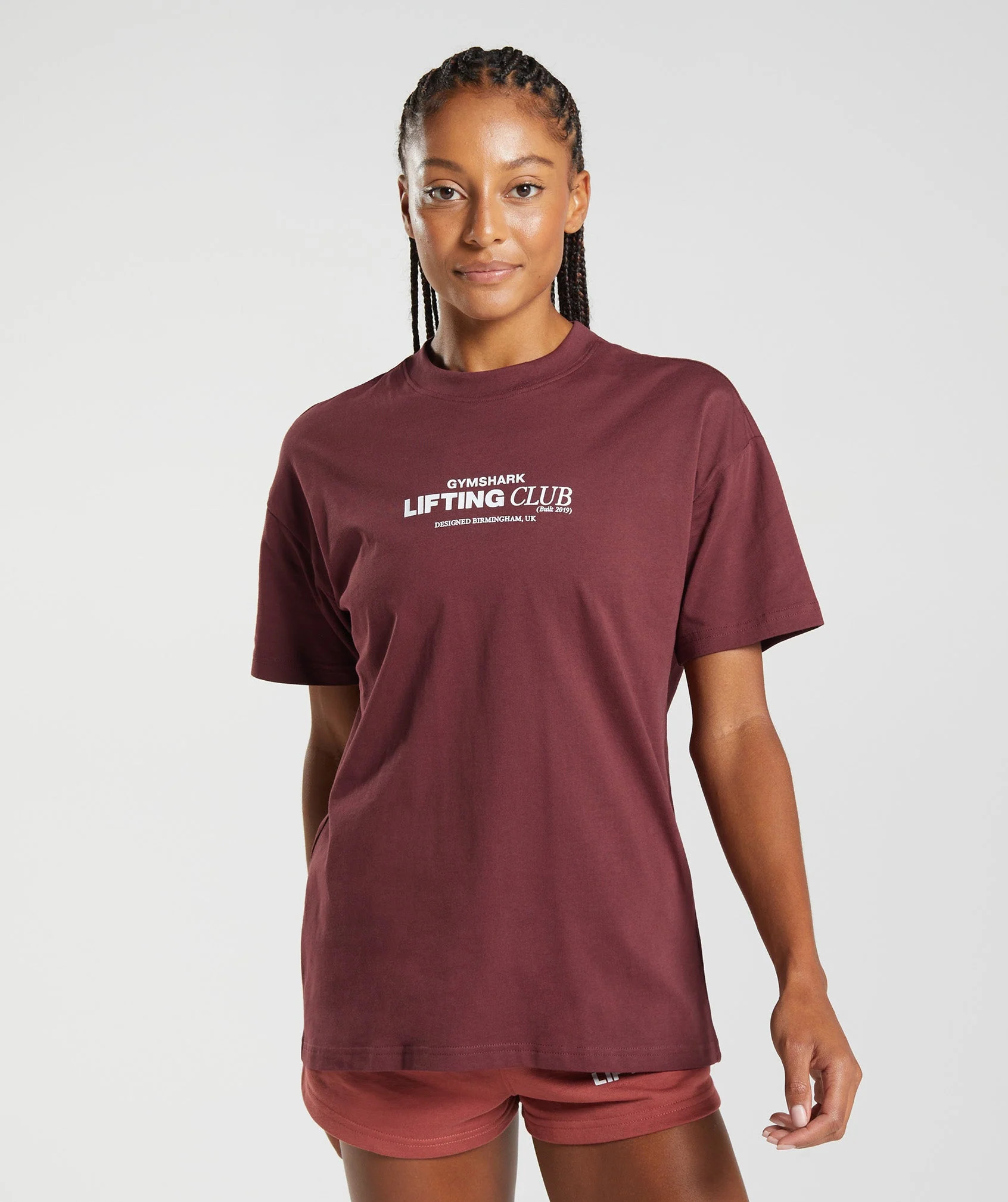 Gymshark Social Club Oversized T-Shirt - Cherry Brown | Gymshark US