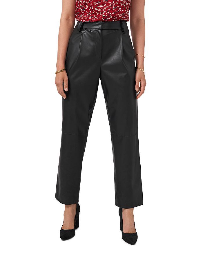 Straight Leg Faux Leather Pants | Bloomingdale's (US)