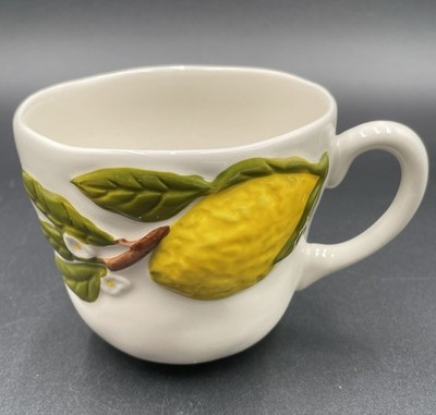 Anthropologie Foster Icon Garden Collection Stoneware Mug Lemon New | eBay US