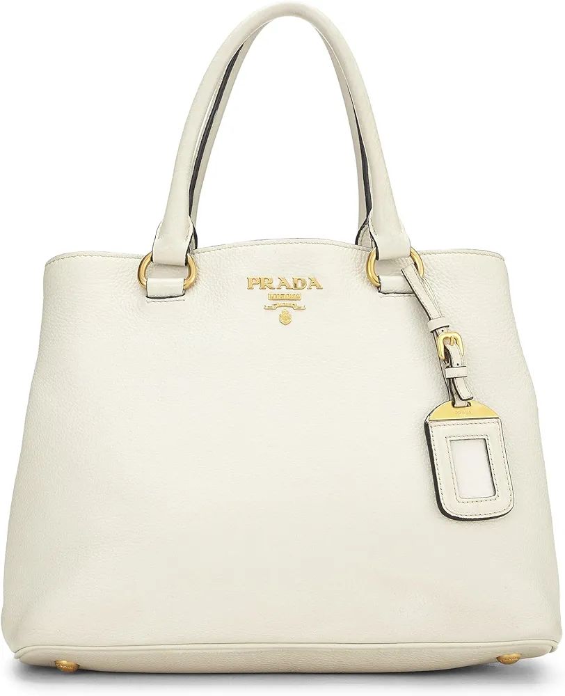 Amazon.com: Prada, Pre-Loved White Vitello Daino Phenix Convertible Top Handle Small, White : Lux... | Amazon (US)