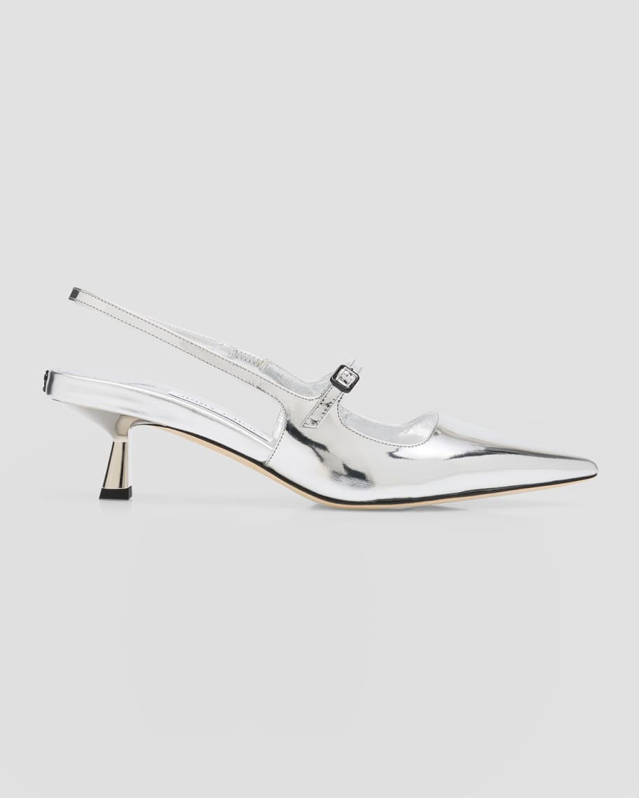 Jimmy Choo Didi Metallic Mary Jane Slingback Pumps | Neiman Marcus