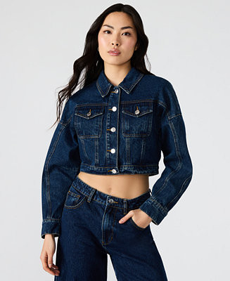 Women's Brixton Button-Front Cotton Denim Jacket | Macy's