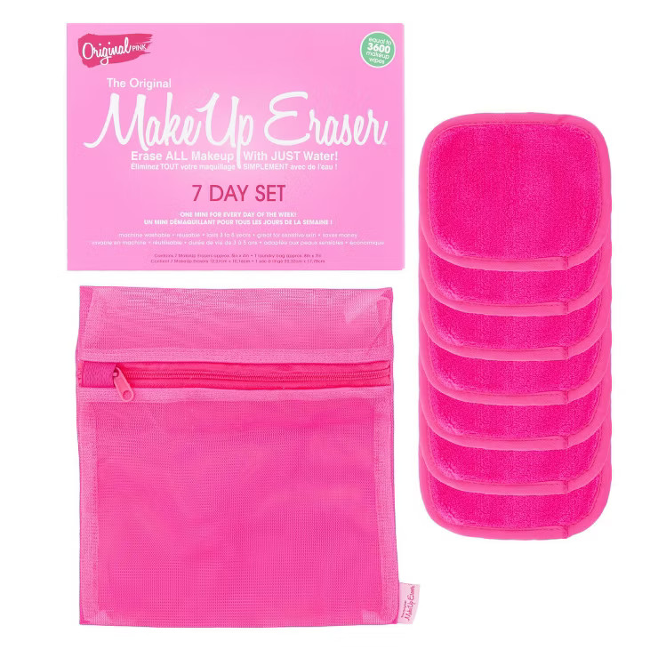 MakeUp Eraser 7-Day Cloth Set - Pink - 7ct | Target