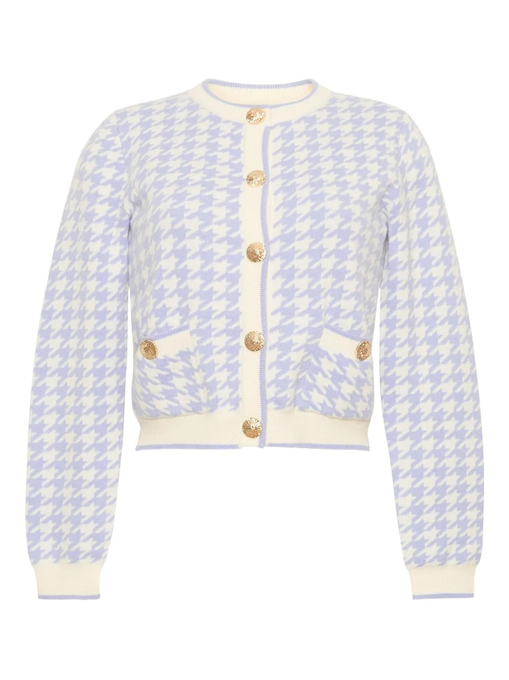 Cara Cara Priscilla houndstooth buttoned cardigan - Blue | Farfetch Global