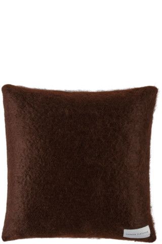 Brown Mohair Cushion | SSENSE