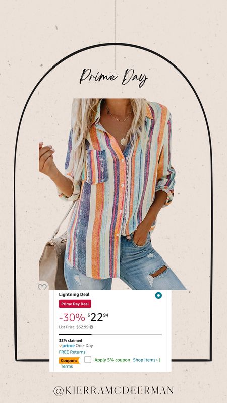 Cute prime deal shirt for summer/fall transition!

#LTKxPrimeDay #LTKstyletip #LTKsalealert