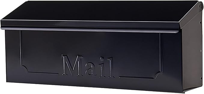 ARCHITECTURAL MAILBOXES Townhouse Galvanized Steel, Wall-Mount Mailbox, Black Small | Amazon (CA)