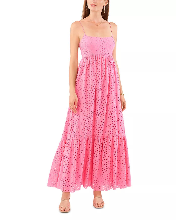 Scoop Neck Eyelet Maxi Dress | Bloomingdale's (US)