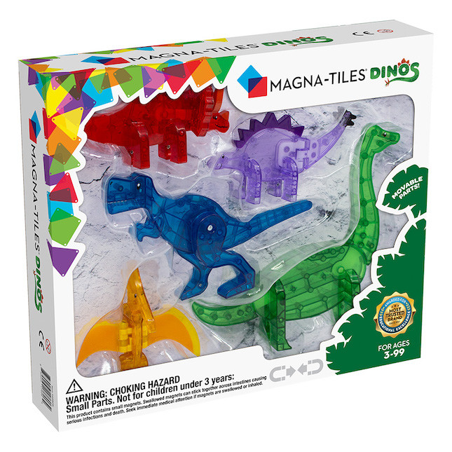Magna-Tiles Dino World Dinos - 5 pc | Fat Brain Toys