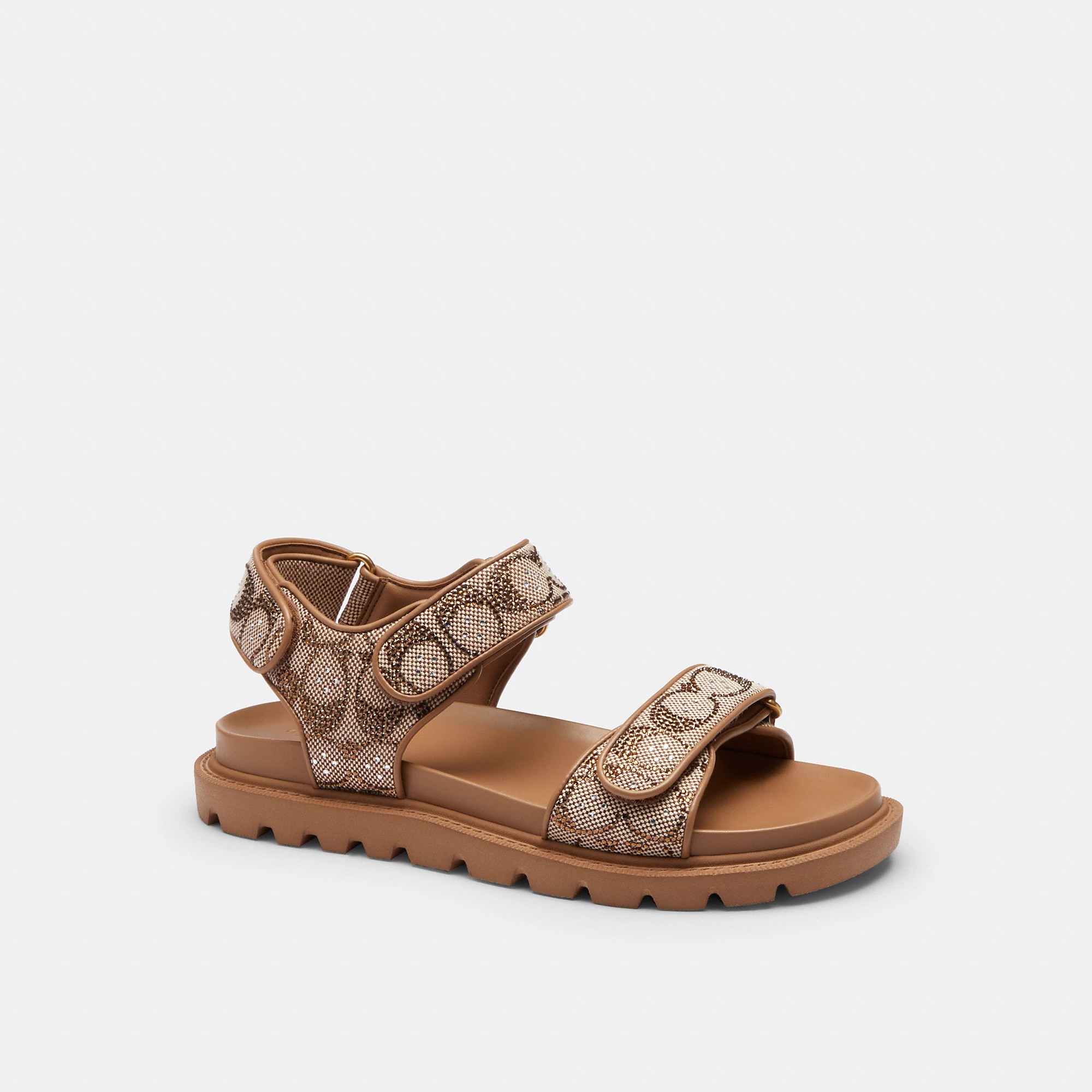 Brynn Sandal In Crystal Signature Jacquard | Coach (US)