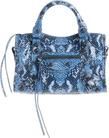 Balenciaga Mini Le City Python Embossed Leather Handbag | Nordstrom | Nordstrom