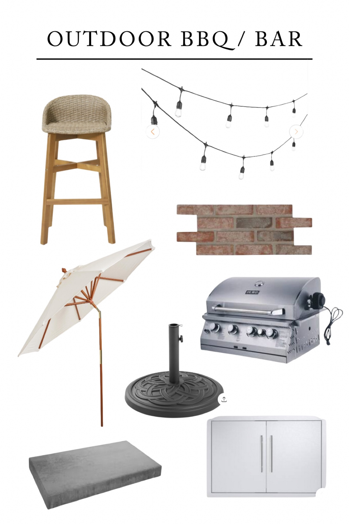 Backyard Outdoor BBQ/Bar 
