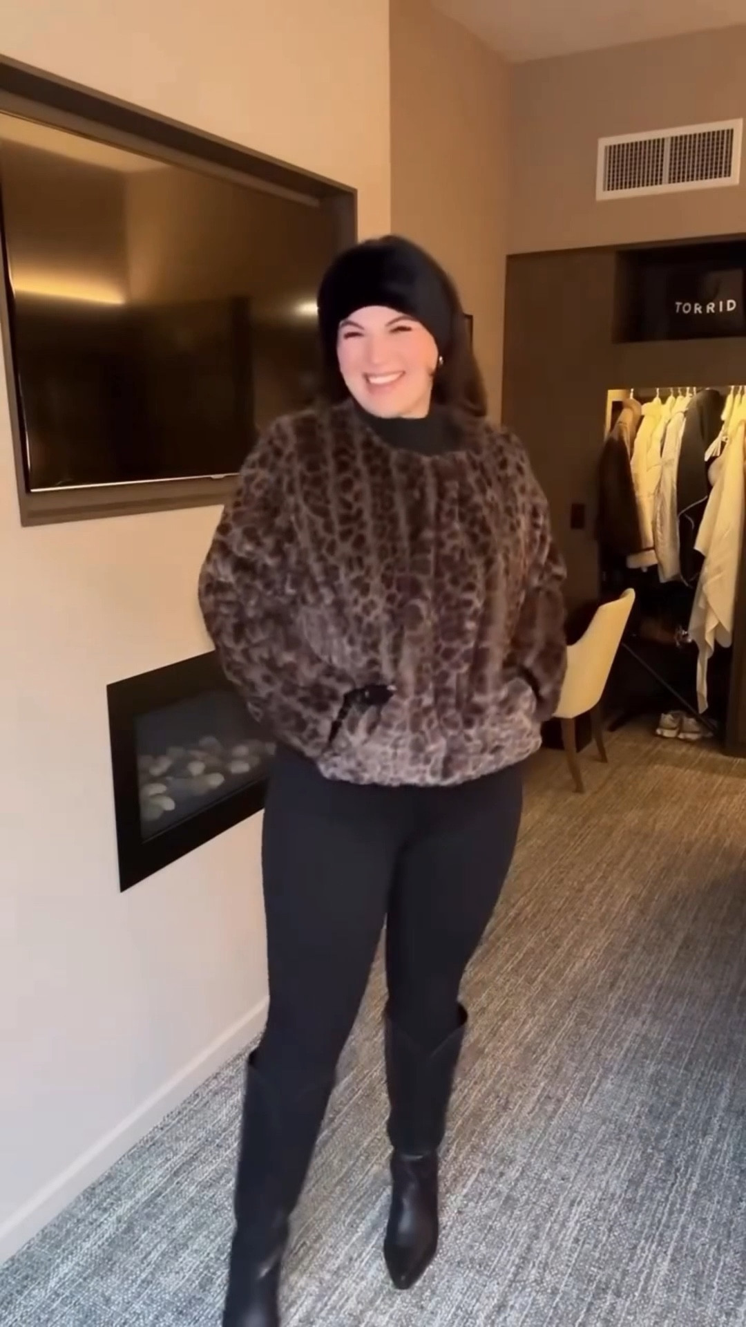 Midsize winter outfit ❄️ yesterday I went on a sleigh ride in Jackson Hole with @torrid + here is what I wore! It was cold cold so I added on all the layers (hence the two pairs of pants 🤣) + cold weather accessories! And this was actually my first time wearing skinny jeans in so long and I forgot how GOOD they are!! 

Fleece lined leggings - size 0
Jeans - 10L
Fleece lined turtleneck - size xl 
Leopard coat - size 1 
Boots - 10 wide calf 


#LTKootd #LTKgrwm #LTKMidsize