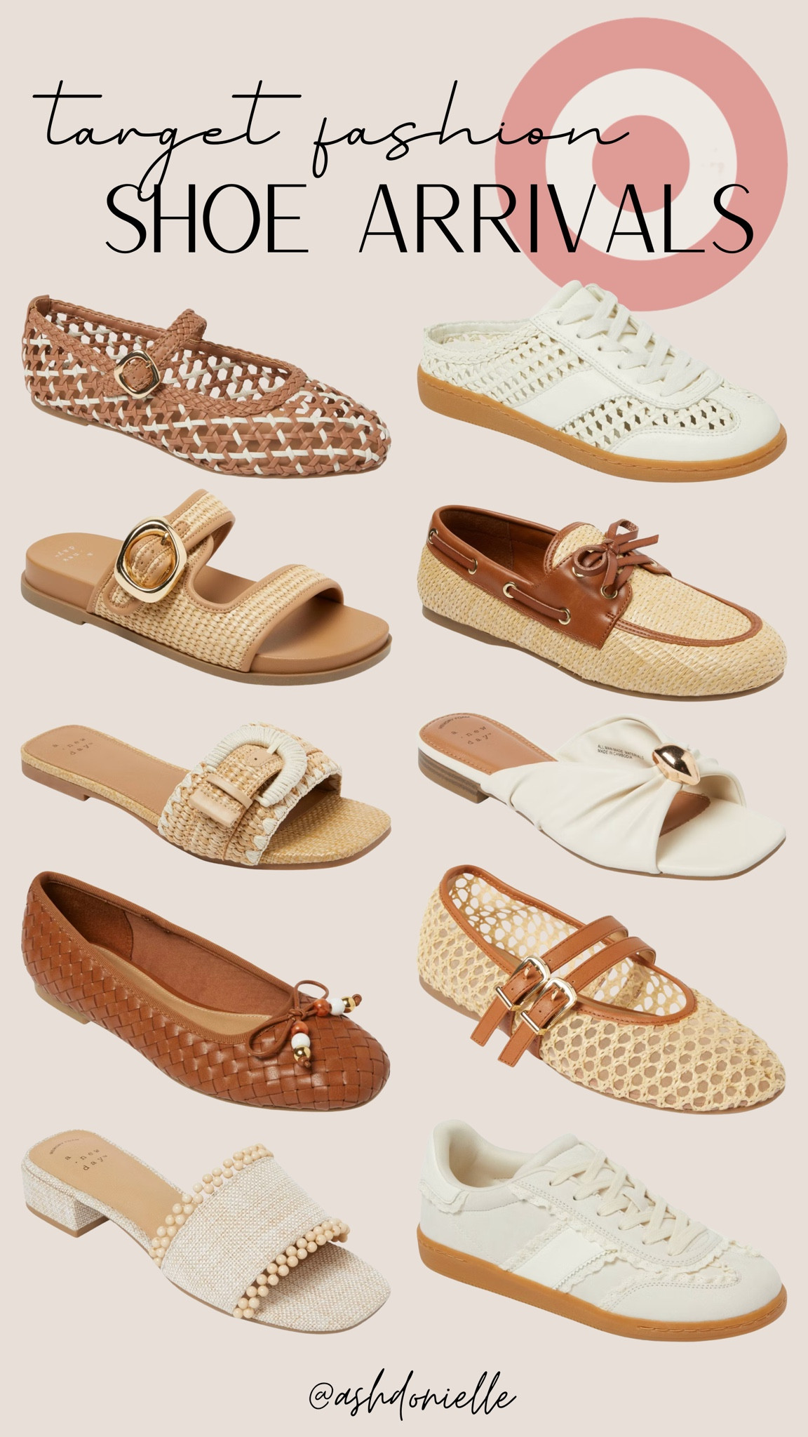 Target new shoe arrivals

Spring sandals
Casual white sneakers
Lightweight slip-on shoes
Neutral ballet flats
Espadrilles for spring
Low-heel mules
Everyday walking sneakers
Dressy flats for daytime
Comfortable spring footwear

#LTKSeasonal #LTKSaleAlert