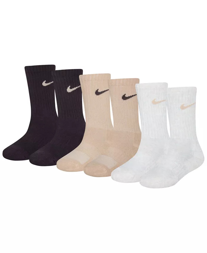 Nike Little Kids' 6-Pk. Performance Crew Socks - Macy's | Macy's