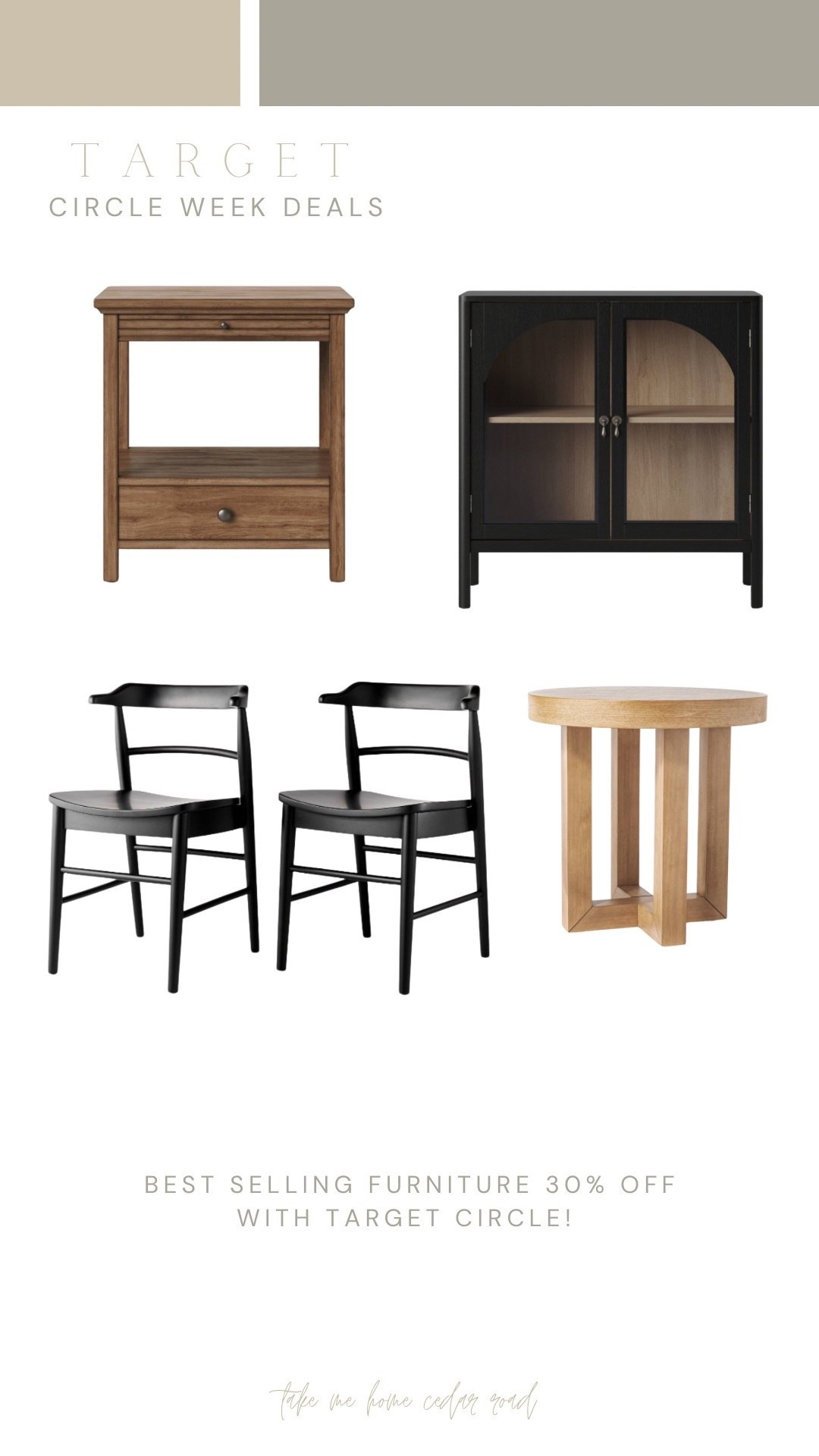 Last chance to get these best selling furniture items at Target on sale!!! Must have target circle!

Nightstand, accent cabinet, dining room chair, end table, side table, dining room 

#LTKFindsUnder100 #LTKHome #LTKSaleAlert