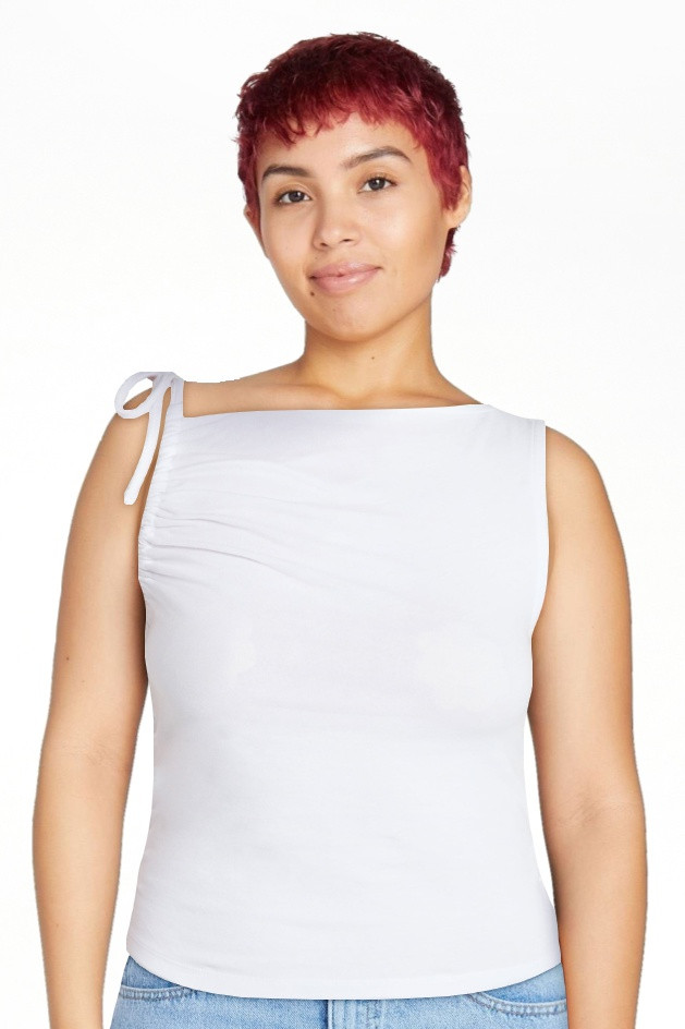 No Boundaries One Shoulder Ruched Top, Women\u2019s XXS-XXL | Walmart (US)