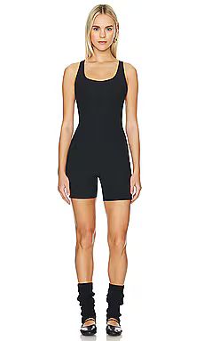 Beyond Yoga Spacedye Get Up And Go Pocket Biker Jumpsuit in Darkest Night from Revolve.com | Revolve Clothing (Global)