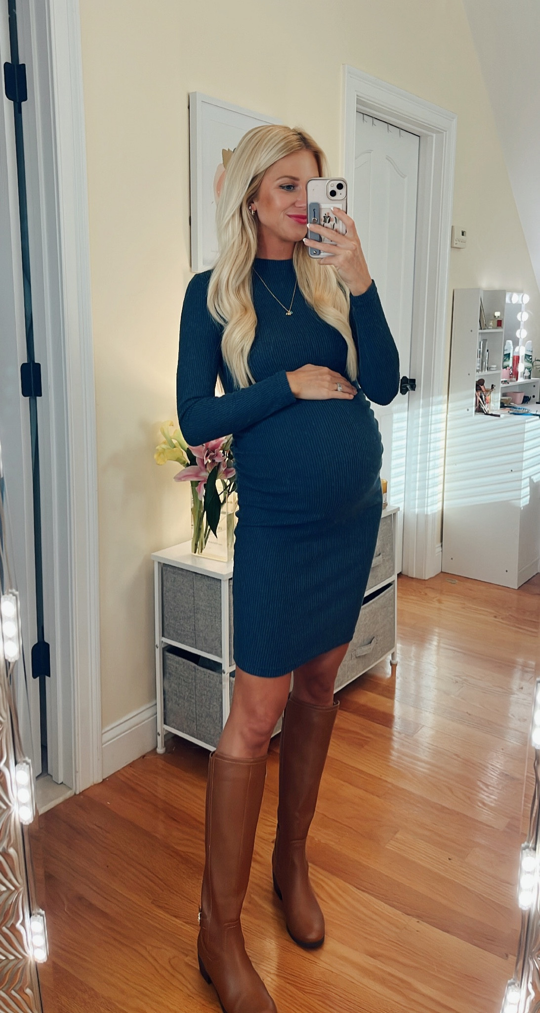 Fall Bump Friendly Outfit! True to size - 38 weeks pregnant wearing size small. 


#LTKbump #LTKSeasonal #LTKunder50