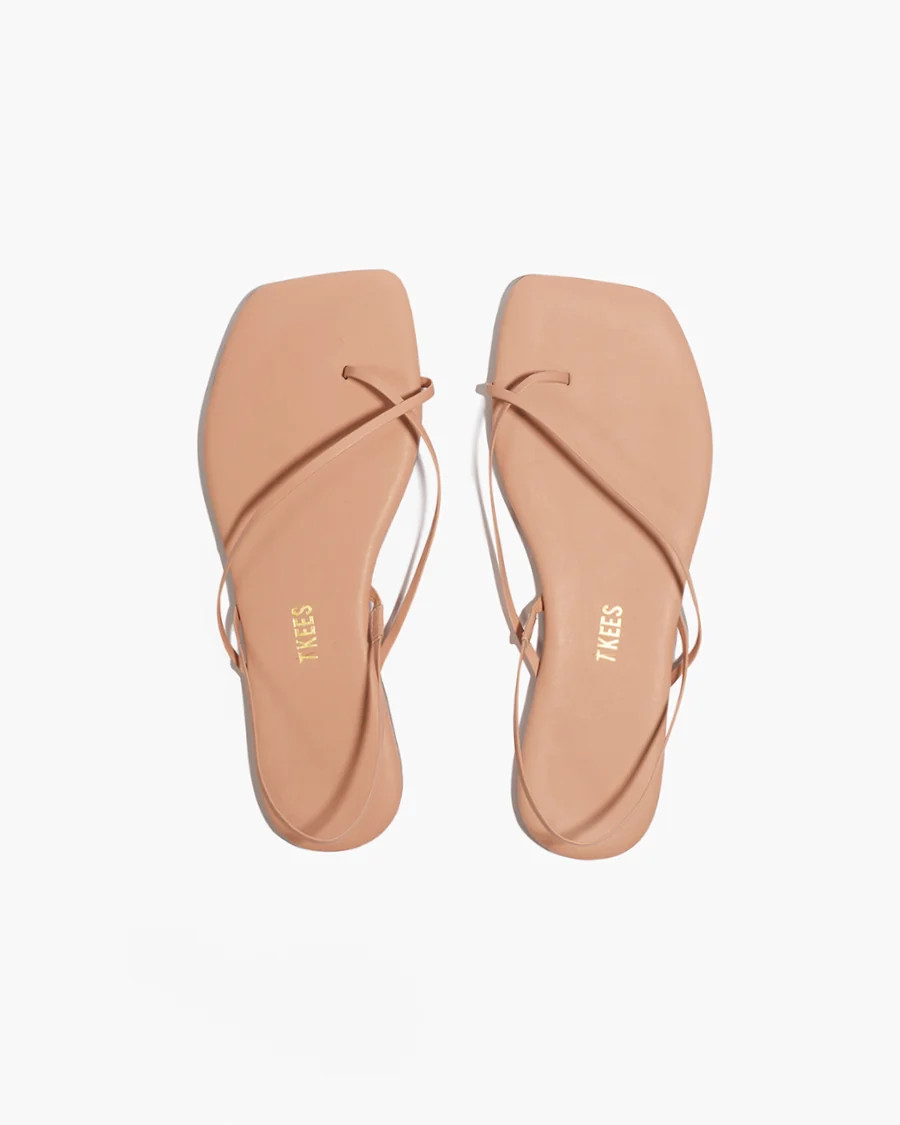 Square Toe Millie in Nude Beach | Women's Flip-Flops | TKEES | TKEES