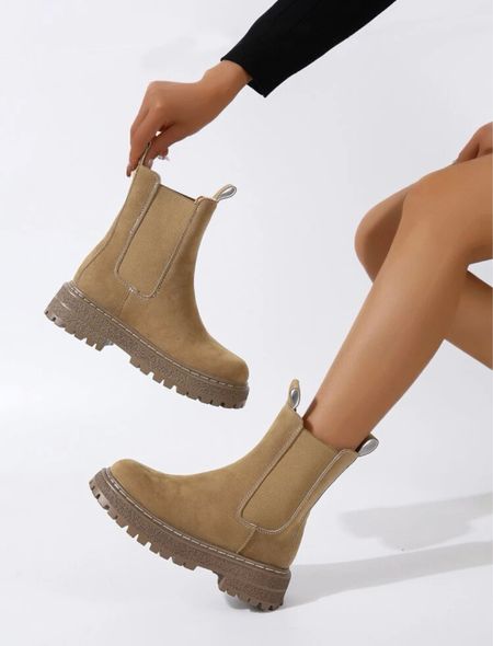 Faux suede slip on Chelsea boots
#chelseaboots #trendingboots #designerdupeboots 

#LTKSeasonal #LTKunder50 #LTKshoecrush