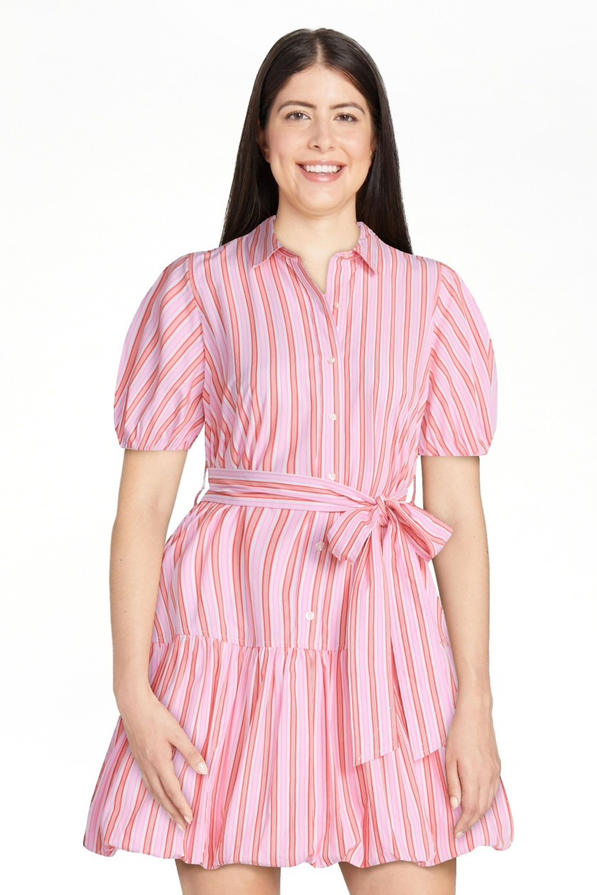Free Assembly Women's and Women's Plus Cotton Mini Dress with Puff Sleeves, Sizes XS-4X | Walmart (US)